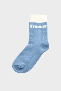 COPENHAGEN STUDIOS Socken-Cph Wool Socks 2 Wool Mix Light Blue