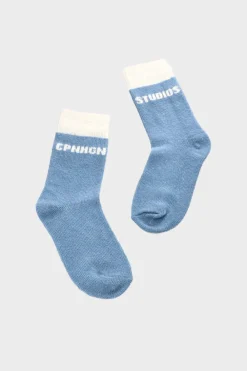 COPENHAGEN STUDIOS Socken-Cph Wool Socks 2 Wool Mix Light Blue