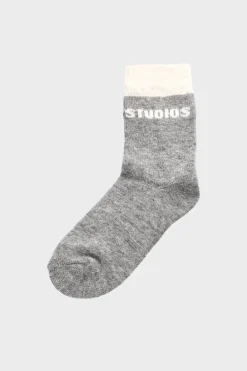 COPENHAGEN STUDIOS Socken-Cph Wool Socks 2 Wool Mix Light Grey