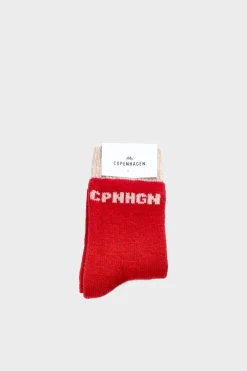 COPENHAGEN STUDIOS Socken-Cph Wool Socks 2 Wool Mix Rot