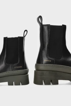 COPENHAGEN STUDIOS Stiefel-Cph686K Vitello Schwarz Grun