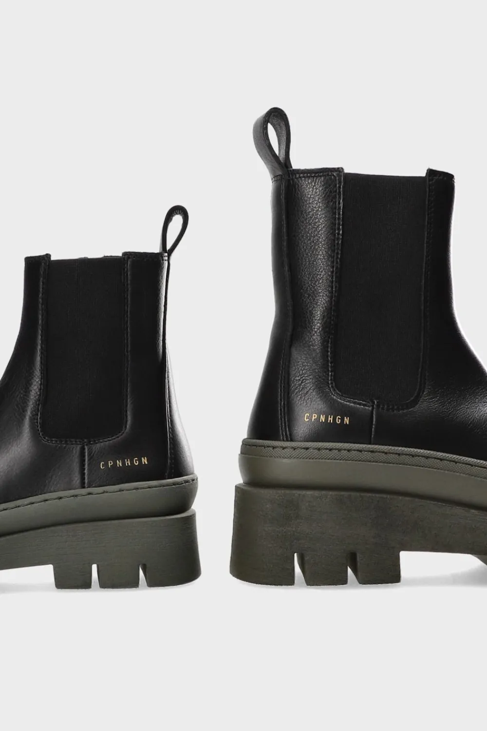 COPENHAGEN STUDIOS Stiefel-Cph686K Vitello Schwarz Grun