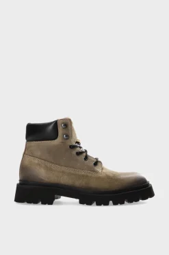 COPENHAGEN STUDIOS Stiefel-Cph171M Waxed Suede Schwarze Olive